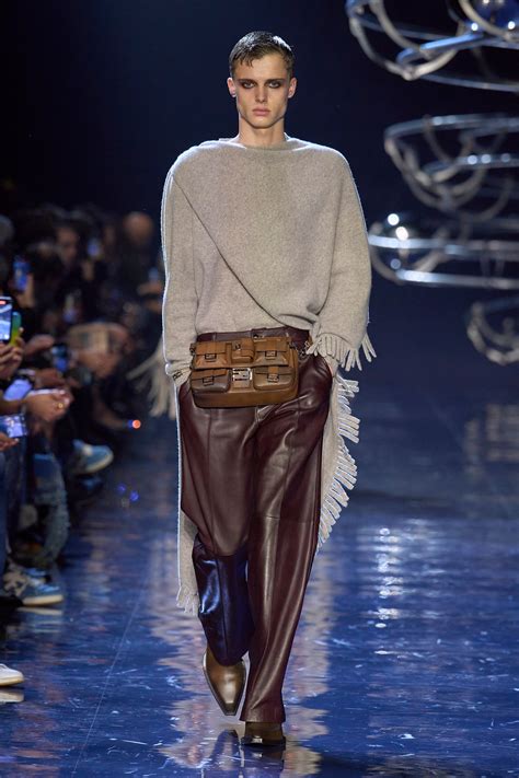 Fendi's Ultra Luxurious Fall 2023 Menswear Has Disco Airs, Too